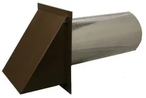 HVAC Express - Brown 4 inch deluxe dryer vent